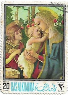 Selo A Virgem com o Menino e São João Batista criança