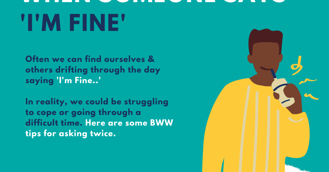 SHAPE HIVE "I'm Fine" Big White Wall Men's Health Week 15th 21st