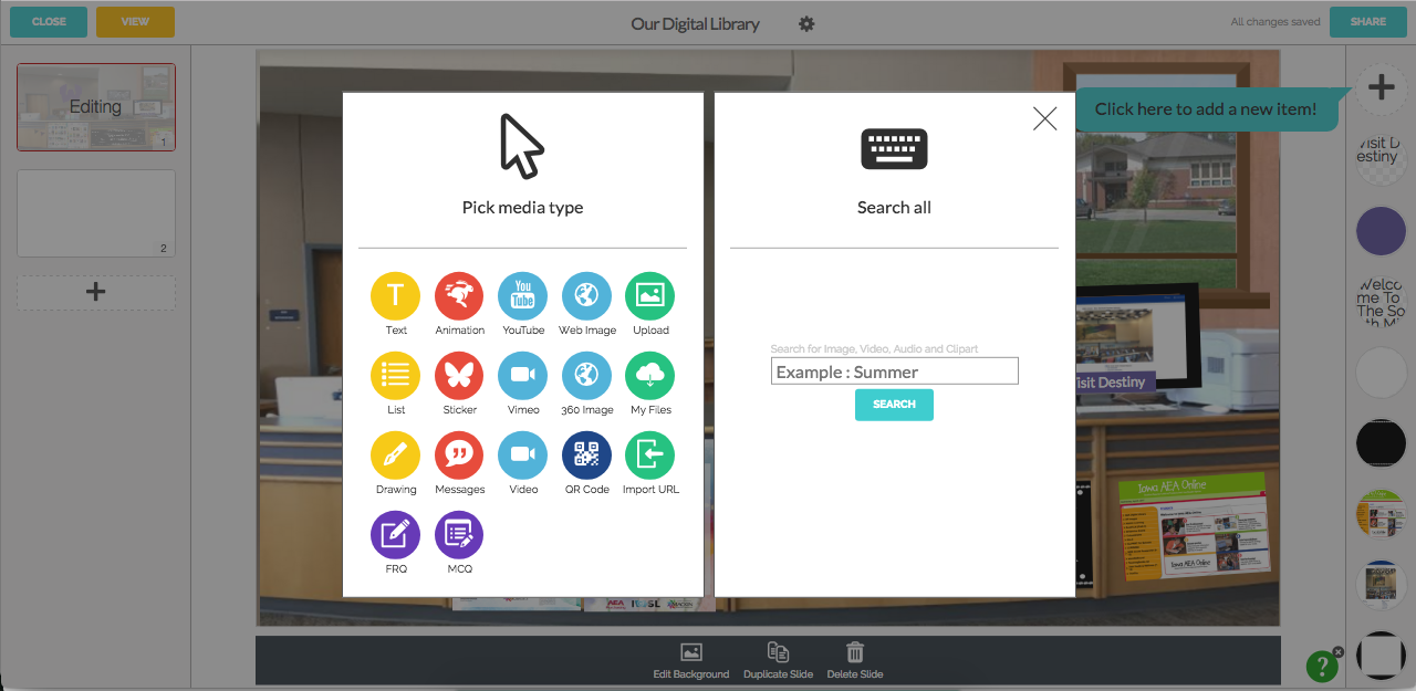 The Library Voice Creating A Virtual & Visual Library Space