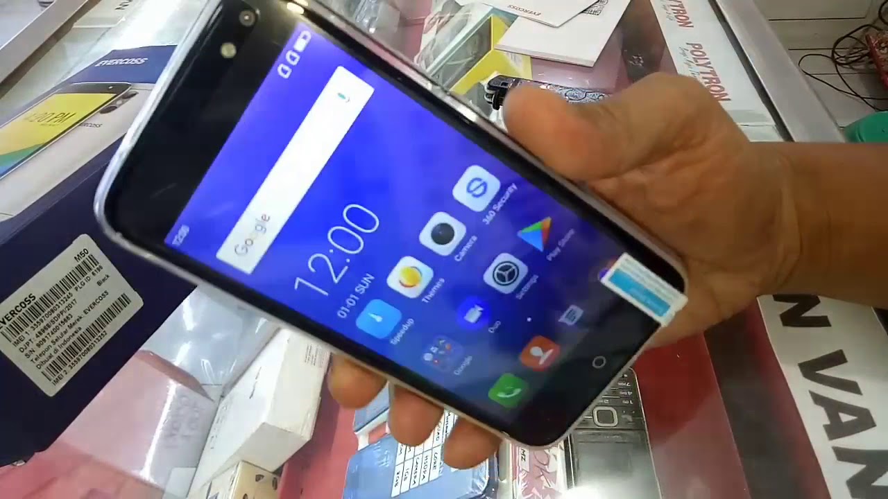 Cara Root Evercoss M50a statusroot