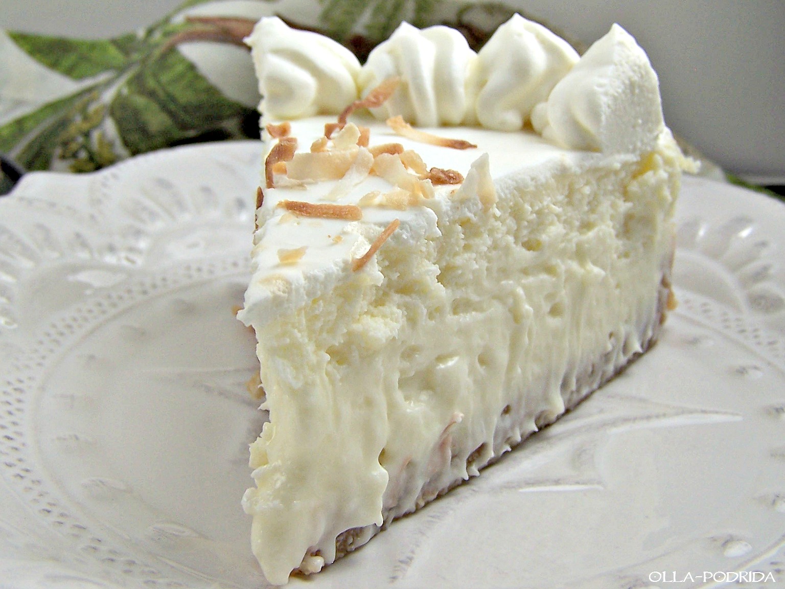 OllaPodrida Coconut Cream Cheesecake