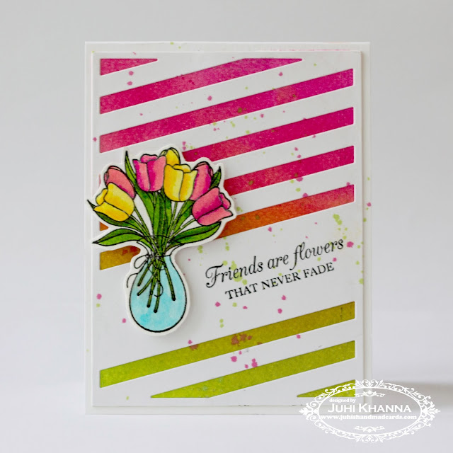 Taylored Expressions Tulips on a CAS card
