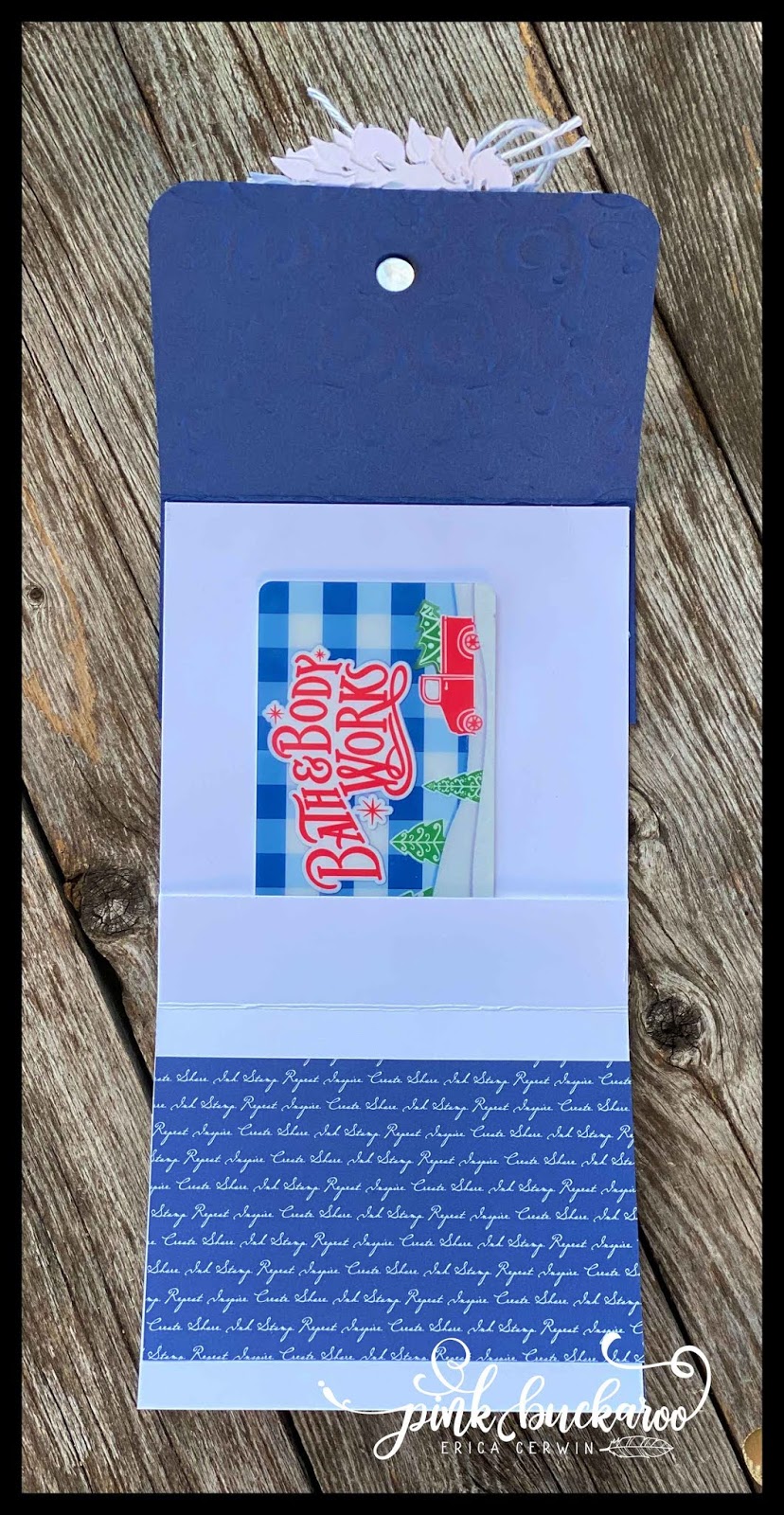 Gift Card Holder Pink Buckaroo Designs