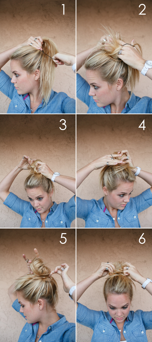 AUTUMN GREY: HAIR TUTORIAL: MESSY BUN