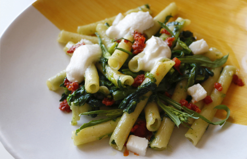 Ziti di Gragnano friarielli, provola e 'nduja