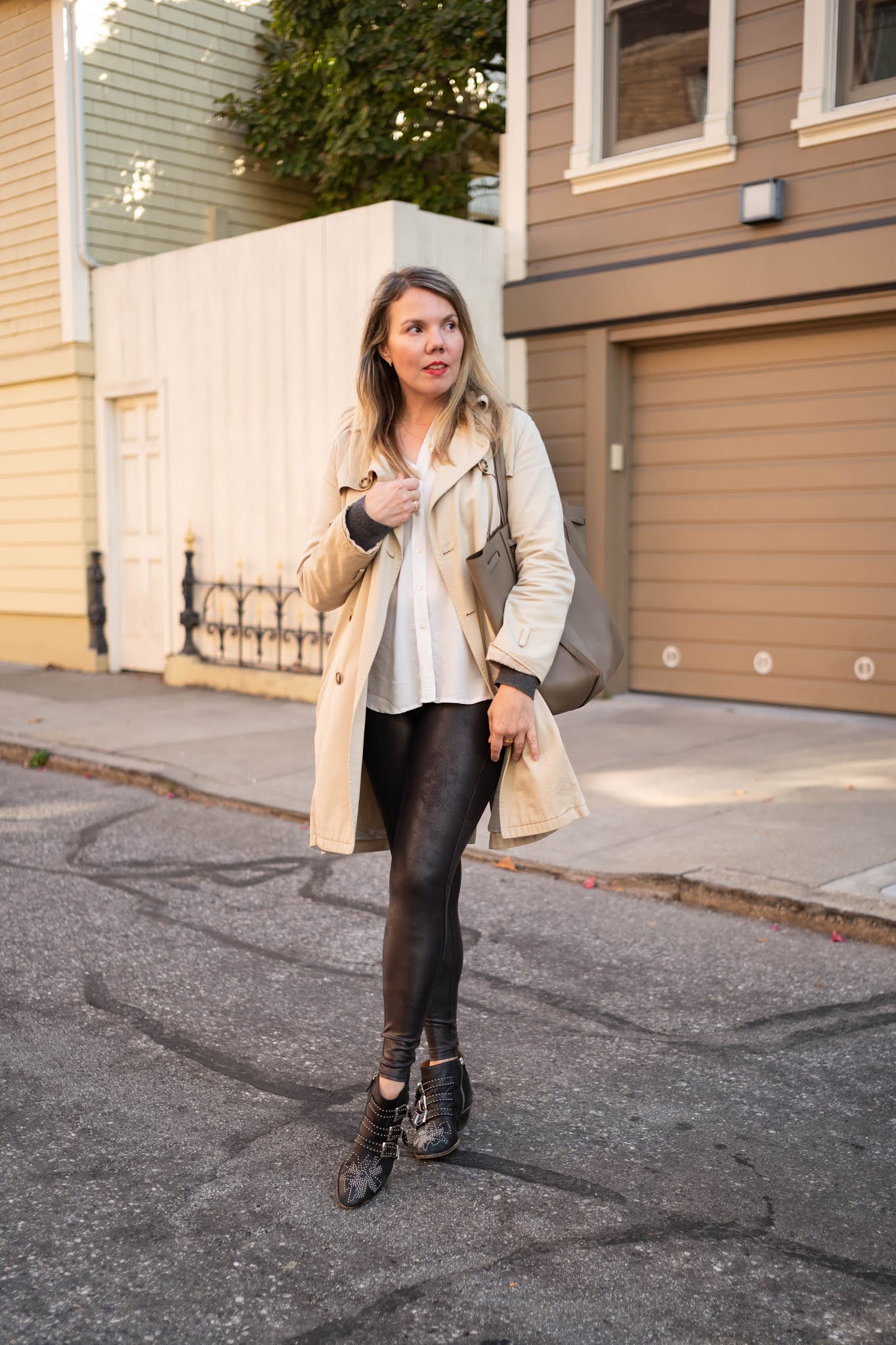 An honest review of Spanx faux leather leggings - Cheryl Shops