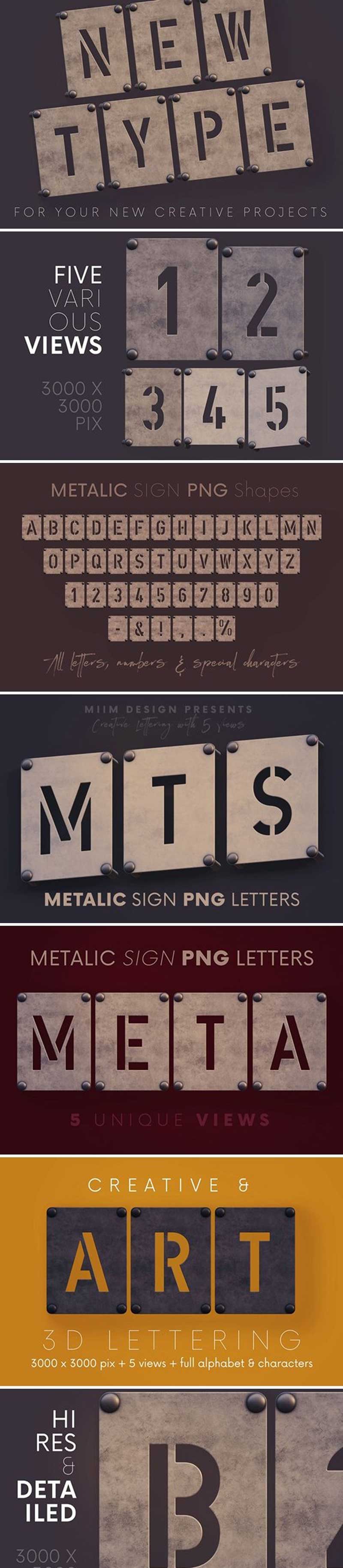 Metalic Sign - 3D Lettering 2 ryhdhgf