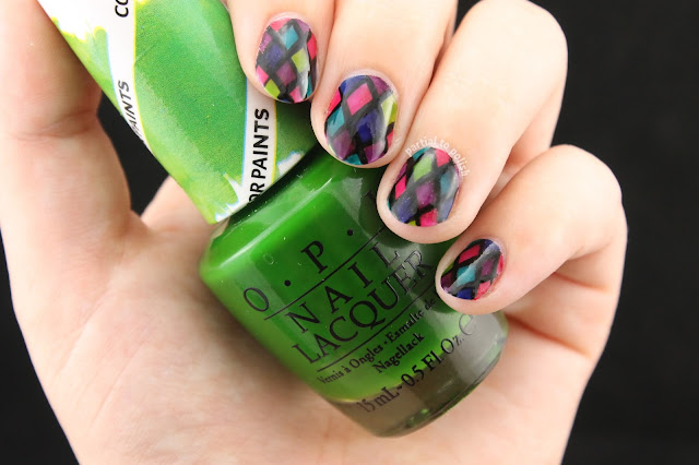 Fall Stained Glass Using the OPI Color Paints