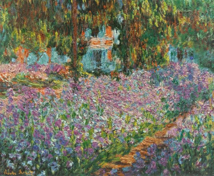 Claude Monet, Le jardin de l'artiste à Giverny, 1900. Jardin de Monet en Giverny