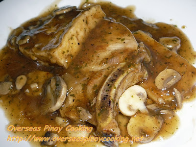 Pork Chop and Tofu with Mushroom and Oyster Sauce