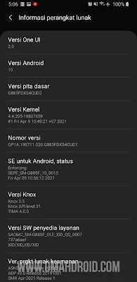 Melihat Informasi HP Samsung