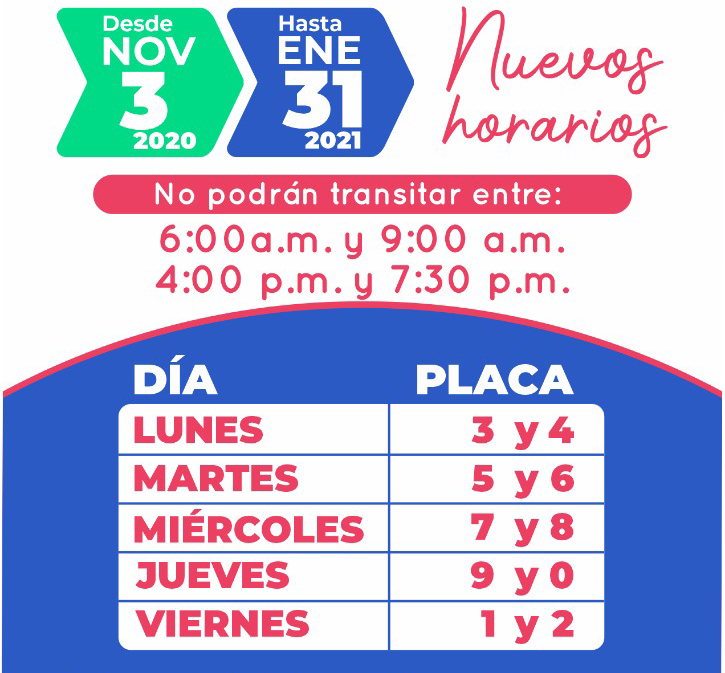 CAMBIA EL PICO Y PLACA EN VILLAVICENCIO