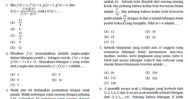 Soal Simak Ui Pascasarjana Pdf Dunia Sekolah ID
