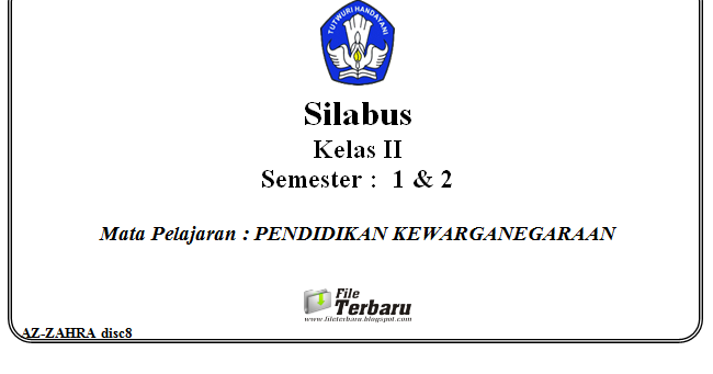 Download Silabus Kurikulum 2013 PKn Kelas 2 SD / MI Download Silabus Kurikulum 2013 PKn Kelas 2 SD / MI
