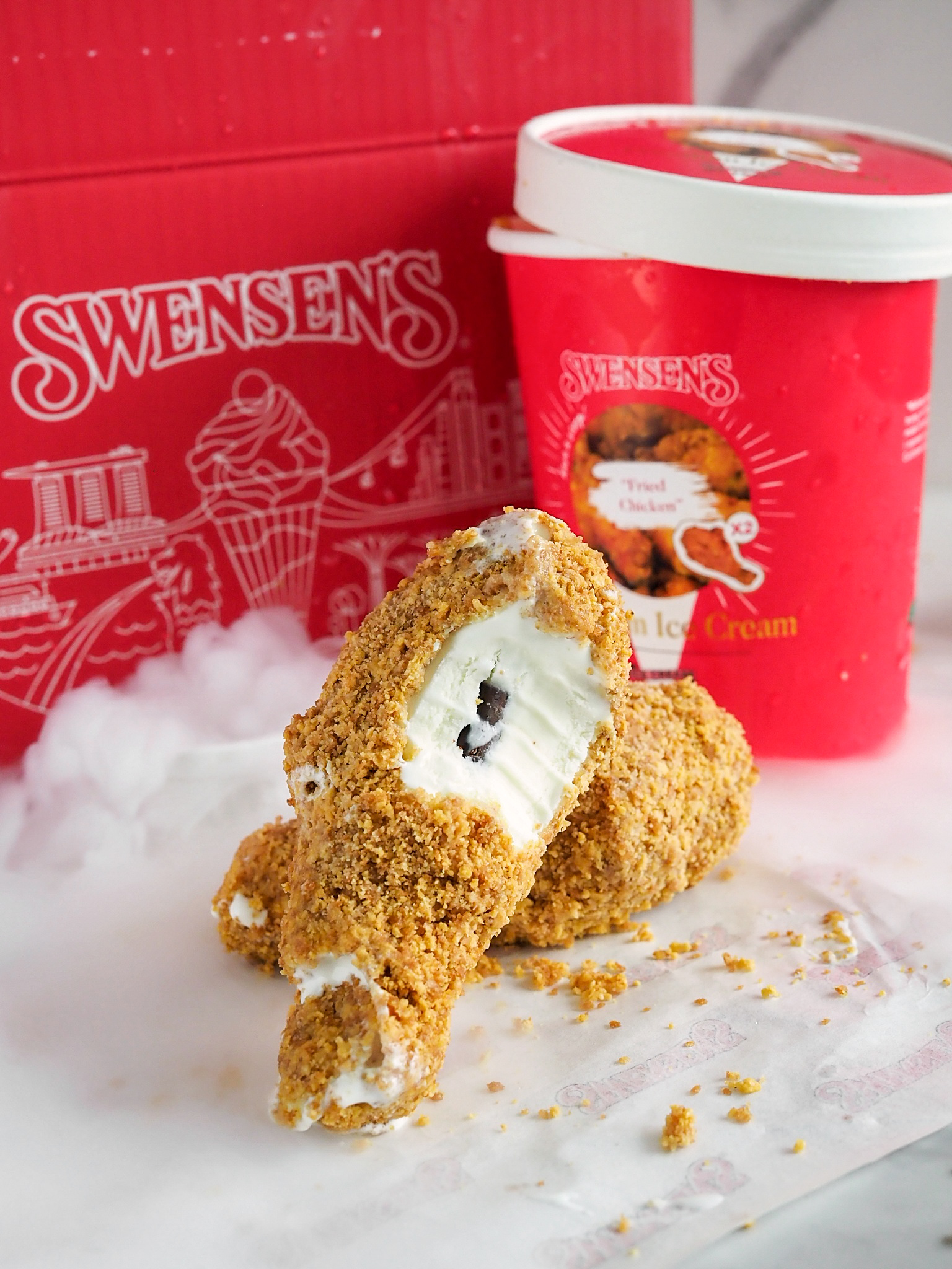 MightyFoodie Fried Chicken? Ice Cream? No..... It's Fried Chicken Ice Cream!