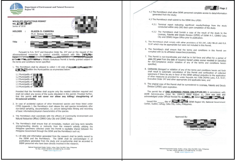 How to conduct wildlife research in the Philippines