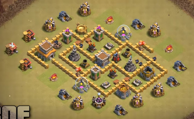 Base Town Hall 6 Clash of Clans War