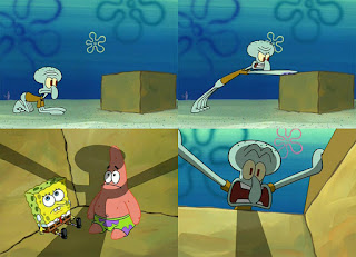 Polosan meme spongebob dan patrick 152 - Kotak imajinasi tv milik patrick dan spongebob