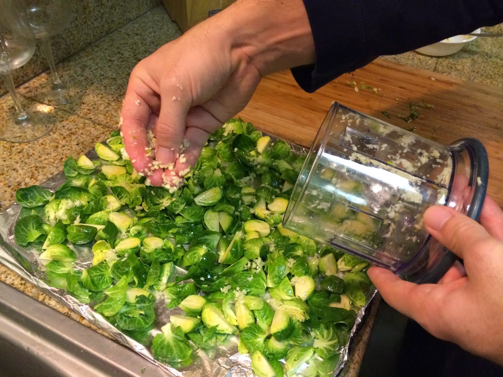 BIGGER eyes media. Crispy Baked Garlic Brussels Sprouts Chips Recipe