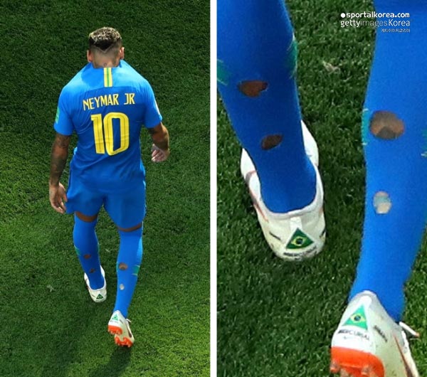 Why Does Neymar Wear Socks Full Of Holes? Footy Headlines