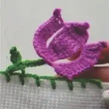 Puntilla Tulipanes a Crochet