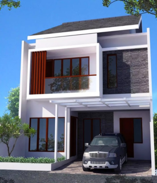 simple 2nd floor house front design pictures