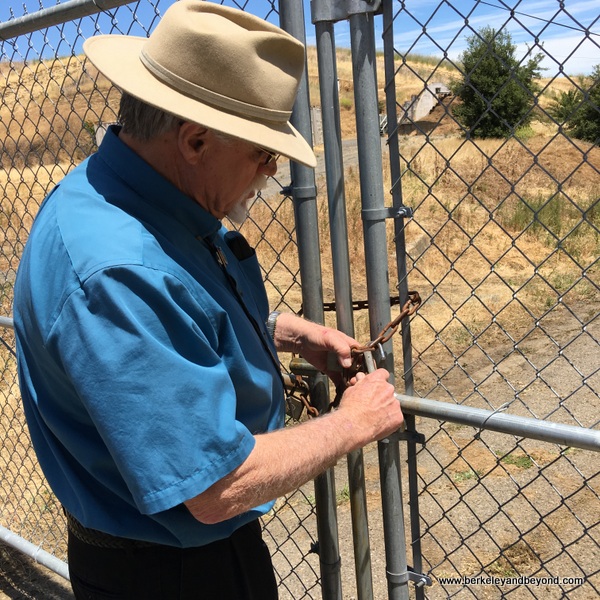 locked gate at powder magazine at Benicia Historical Museum at the Camel Barns in Benicia, California locked gate at powder magazine at Benicia Historical Museum at the Camel Barns in Benicia, California