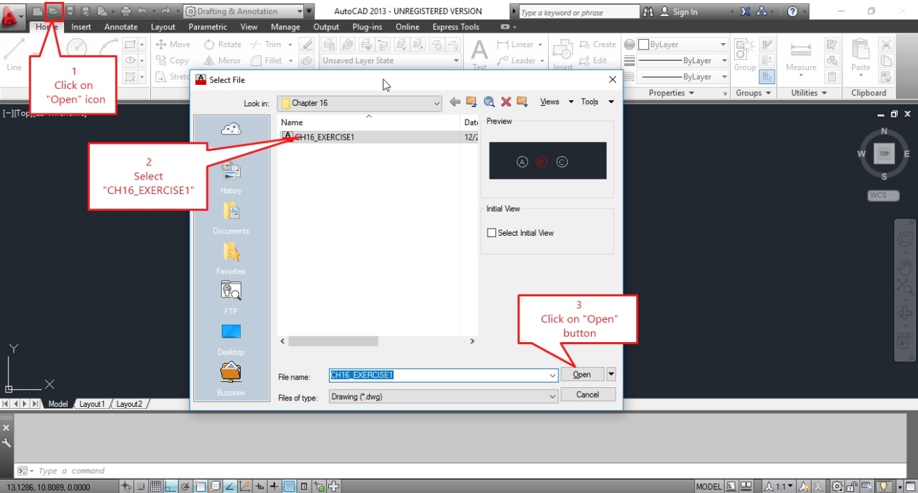 Step by step procedure to insert blocks in AutoCAD