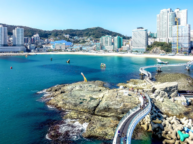 韓國,釜山,松島海水浴場,松島天空步道,松島海上纜車,吊橋,車站,鐵道,公園,韓國景點