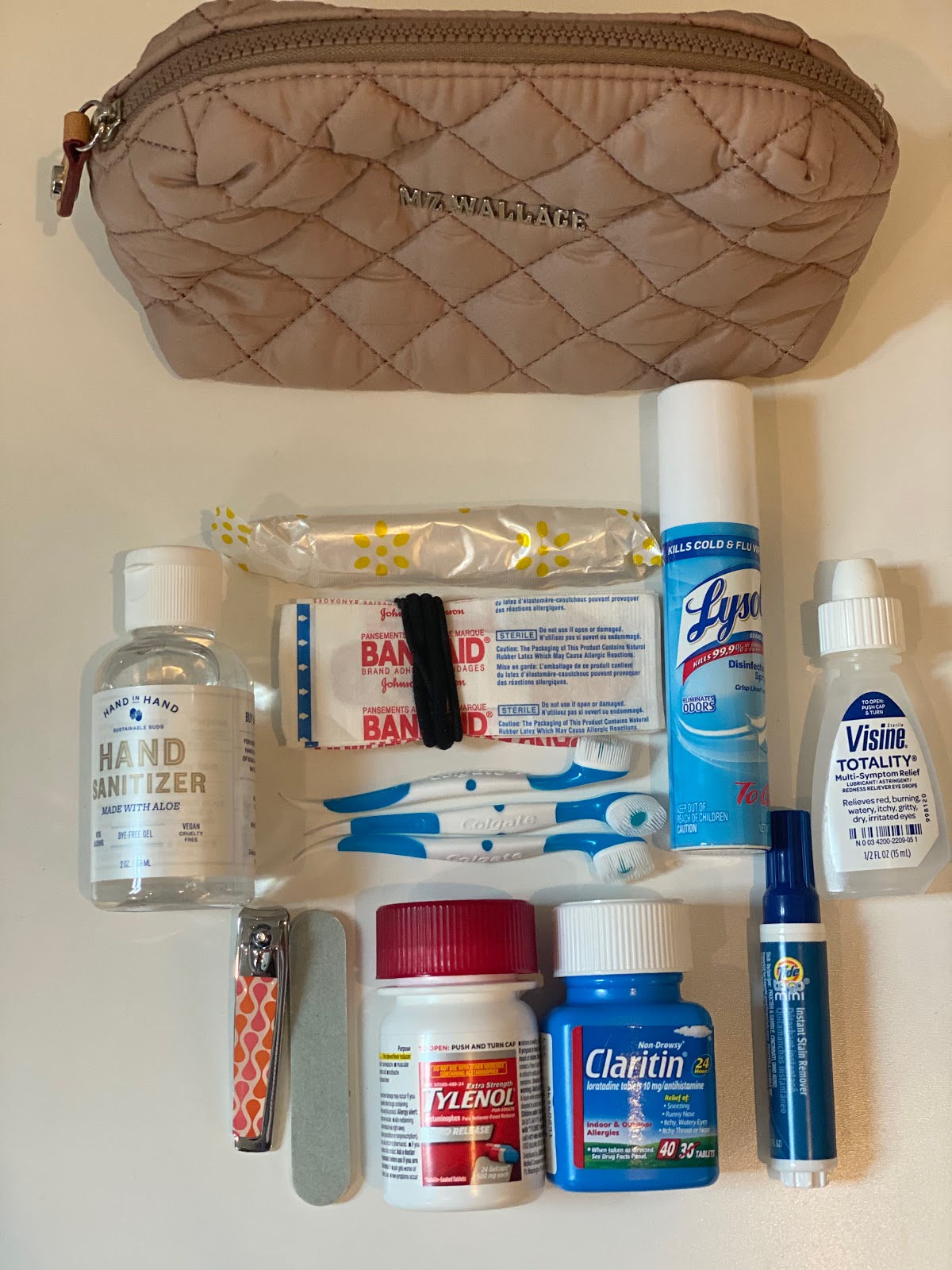 A mini emergency kit to carry in your bag at all times, just in