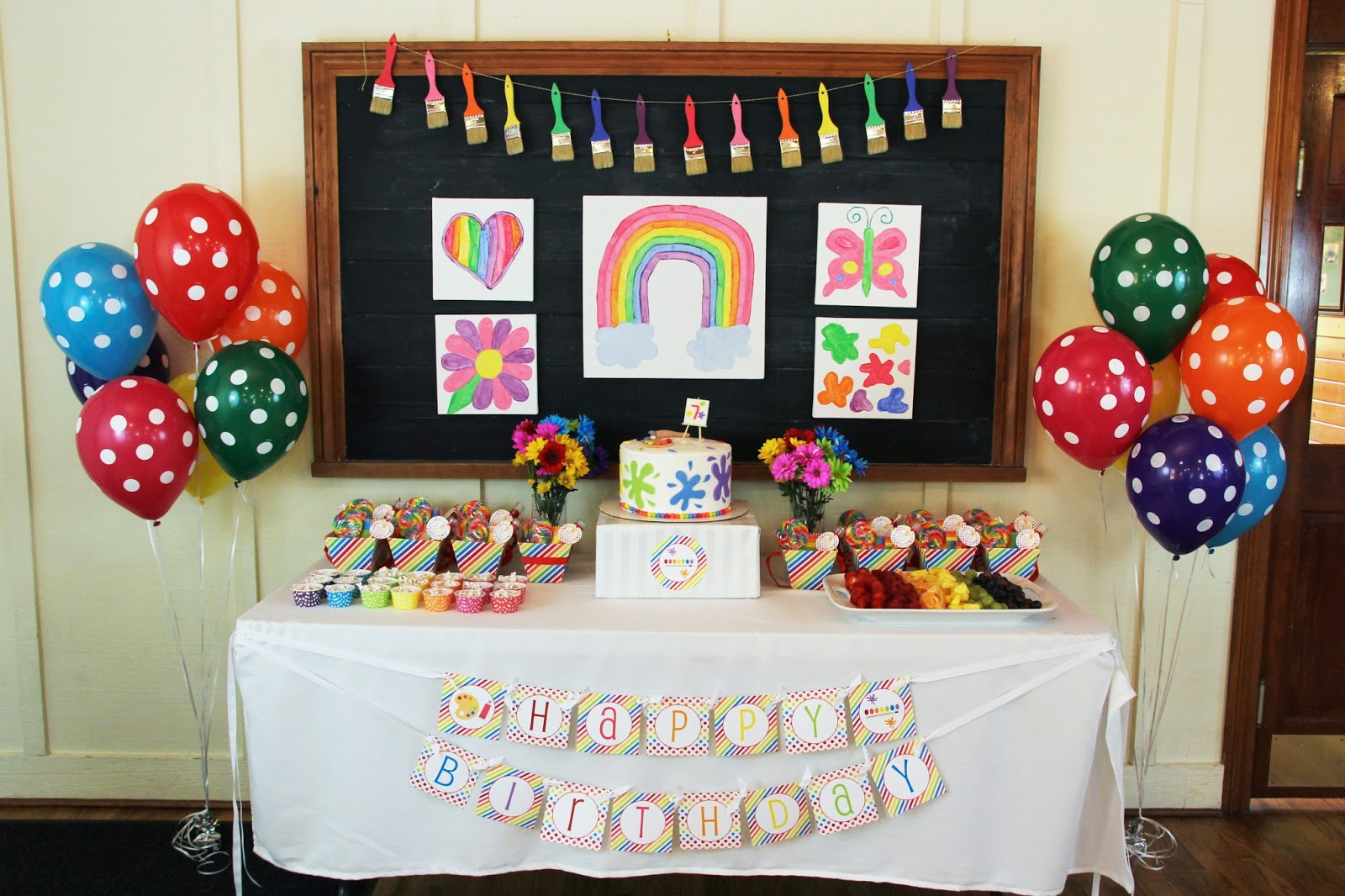 5m Creations Rainbow Art Party