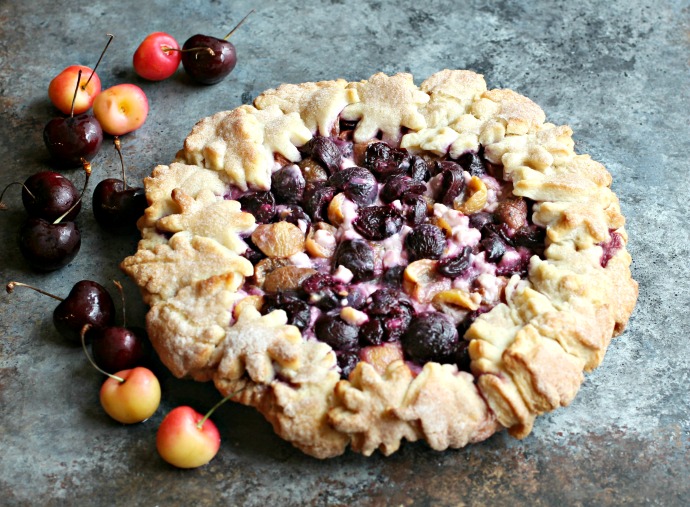 Hungry Couple Mixed Cherry and Goat Cheese Pie