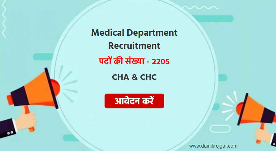 Jaipur District Jobs 2021, Apply 2205 CHA & CHC Vacancies