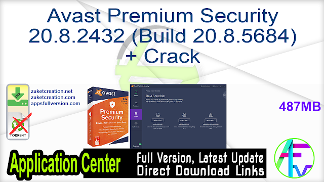 Avast Premium Security 20.8.2432 (Build 20.8.5684) + Crack Avast Premium Security 20.8.2432 (Build 20.8.5684) + Crack