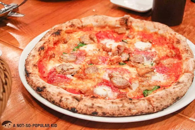 Quattro Salumi Pizza of Salvatore Cuomo Italian restaurant