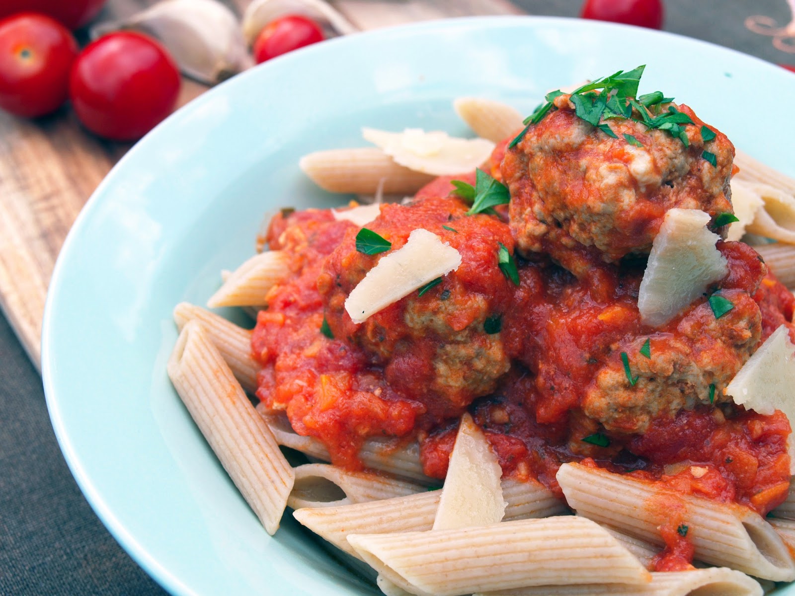 bite these goodies: Penne with Meatballs&Tomato Sauce | Penne z Sosem ...