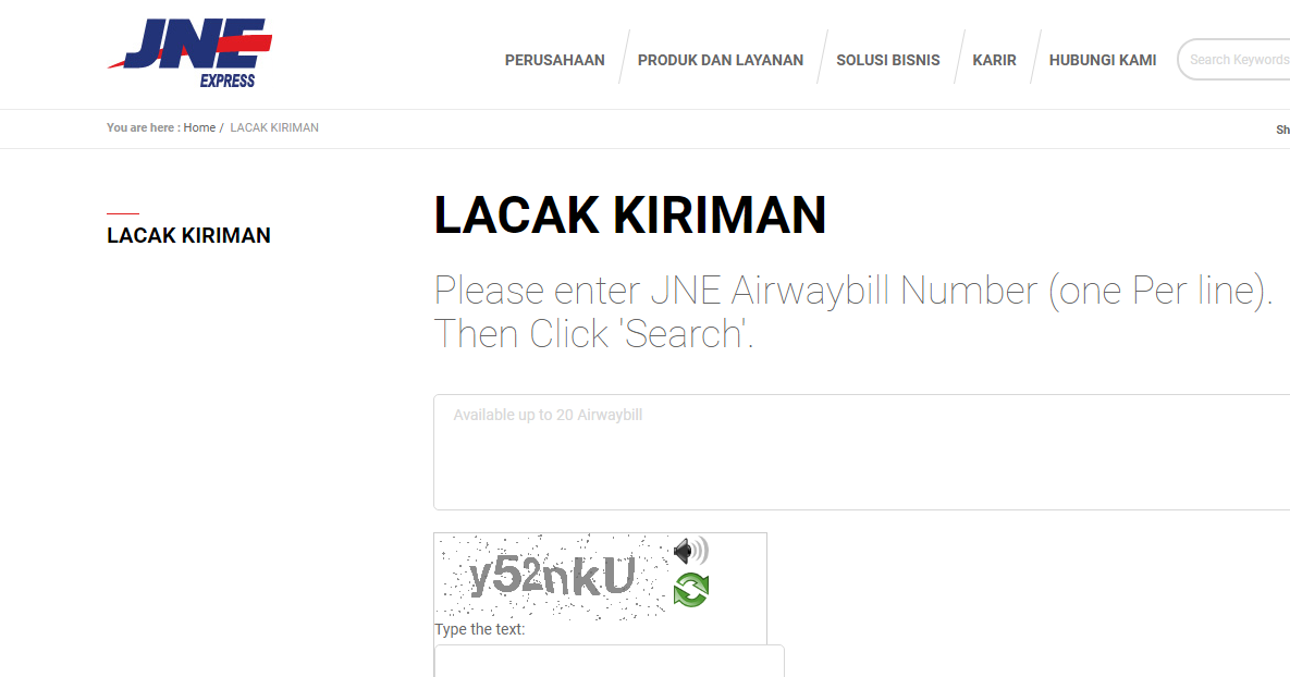 Cara Mengecek No Resi JNE