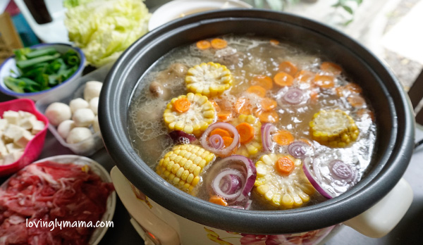 Chinese dishes - Shabu-Shabu hot pot recipe - Filipino-Chinese family - homeschooling - chopsticks - Chinese recipes - Taiwanese shabu-shabu - Taiwanese hot pot - Bacolod blogger - Bacolod mommy blogger - homecooking - stay at home mom - from my kitchen - cooking mama - soup broth - soup broth with corn