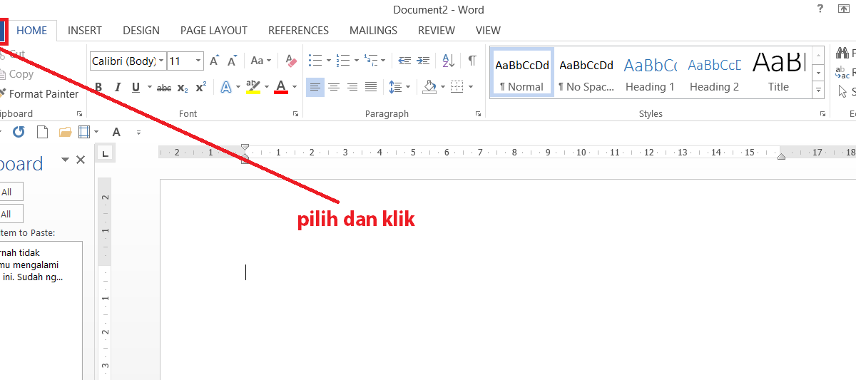 Mengembalikan File yang Belum Tersimpan di Microsoft Word