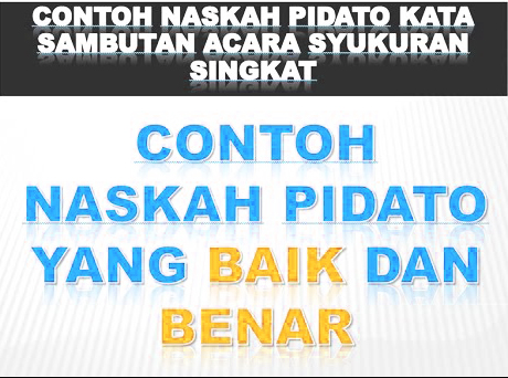 Contoh Kata Sambutan Acara Hajatan
