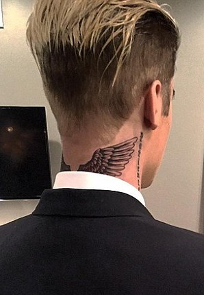 Buy Justin Bieber Inspired Tattoo Wings Neck Temporary Online in India   Etsy
