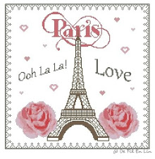 SAL 'I Love Paris' (punt de creu)