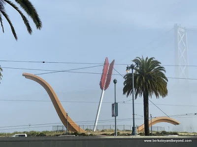 "Cupid's Span" at Rincon Park on Commonwealth Club Waterfront tour in San Francisco, California
