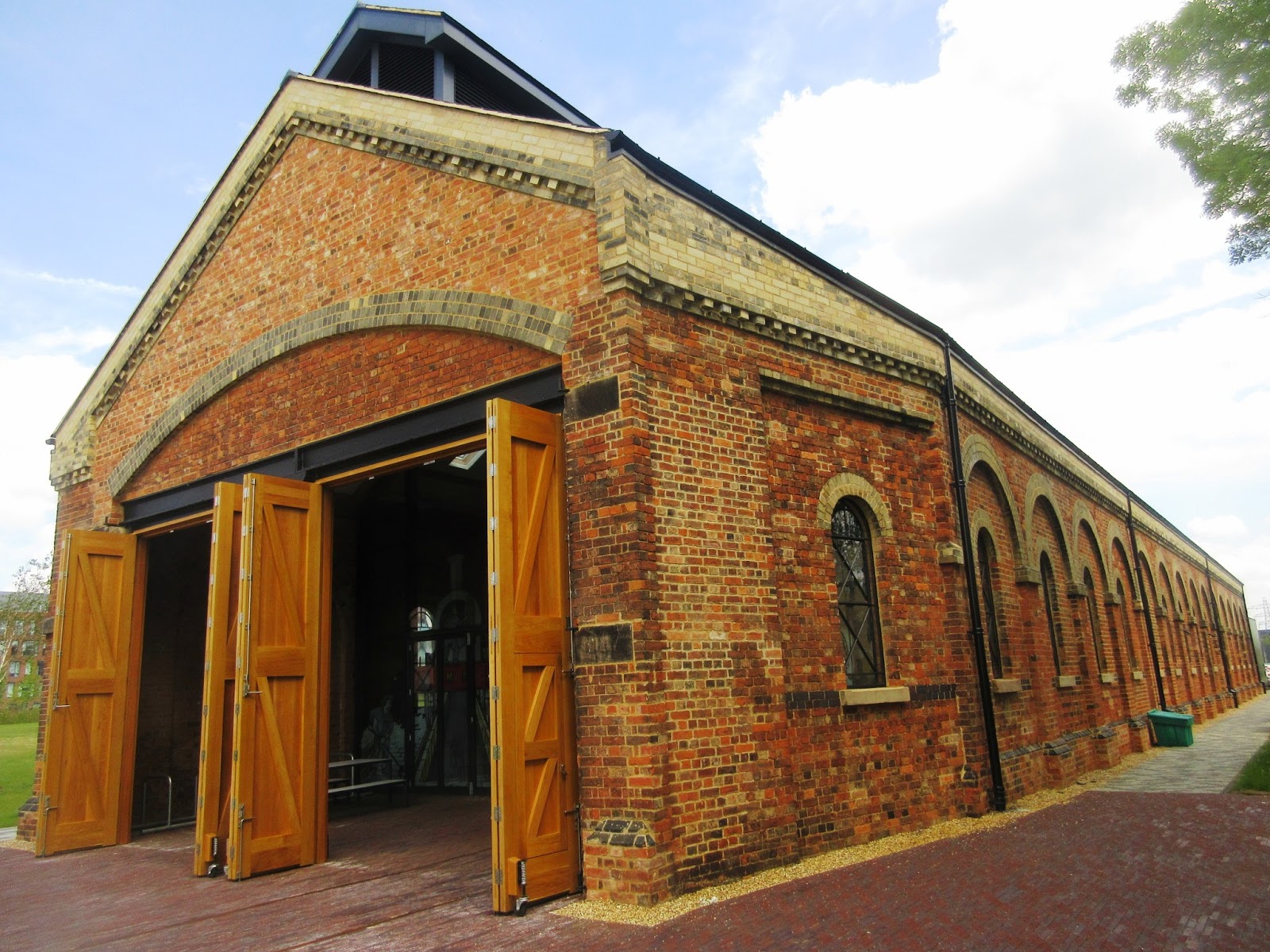 Liberal England The restored engine shed on Northampton University's