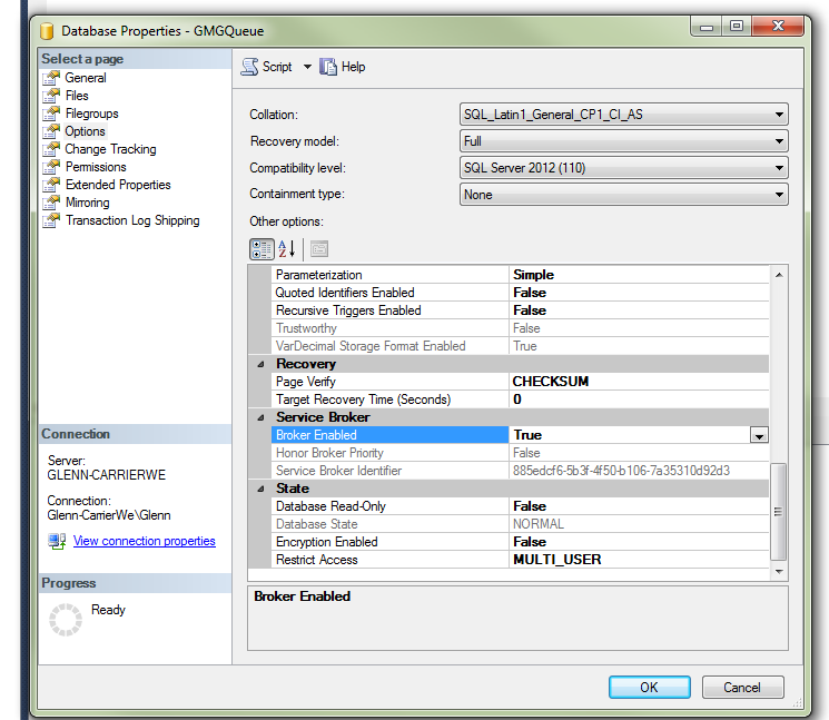 Problem and Solution Log: Setting up Queuing on SQL Server with Service ...
