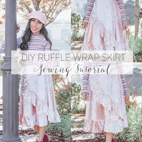 frilly wrap skirt