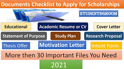 Documents Required To Apply for a Scholardhip