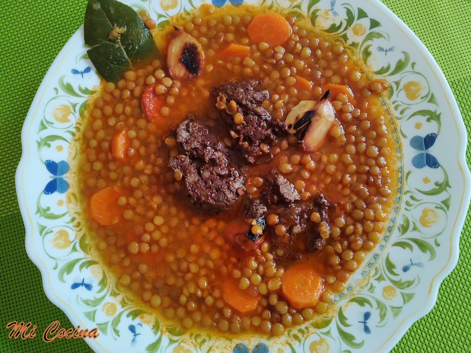 POTAJE DE LENTEJAS CON COMINO Y CÚRCUMA AL ESTILO LÍGULA