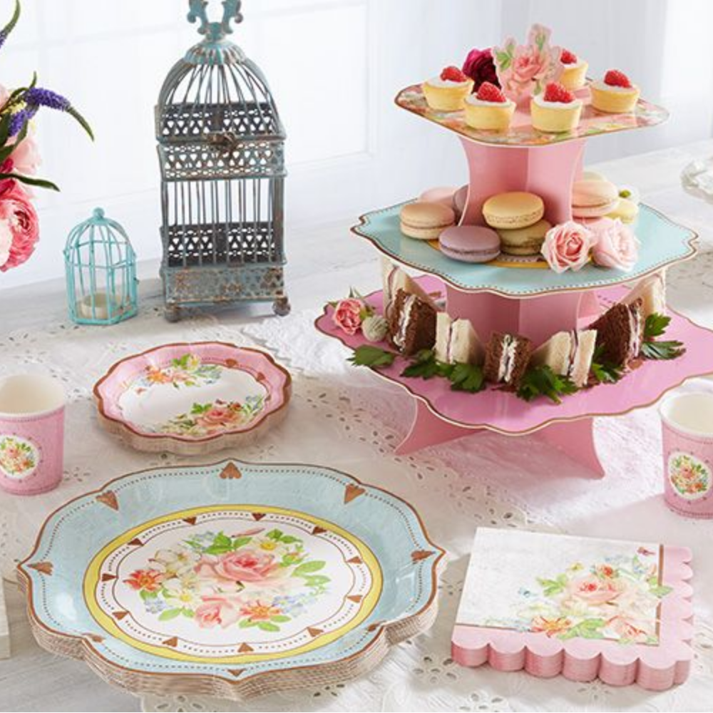 Chloetaylordesign Floral Tea Party Range For Party City