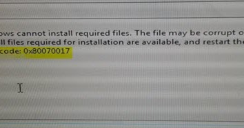 This file is required. Error windows 7 на установке. This file is required. Error 0x80070570 windows 10. This file is required.